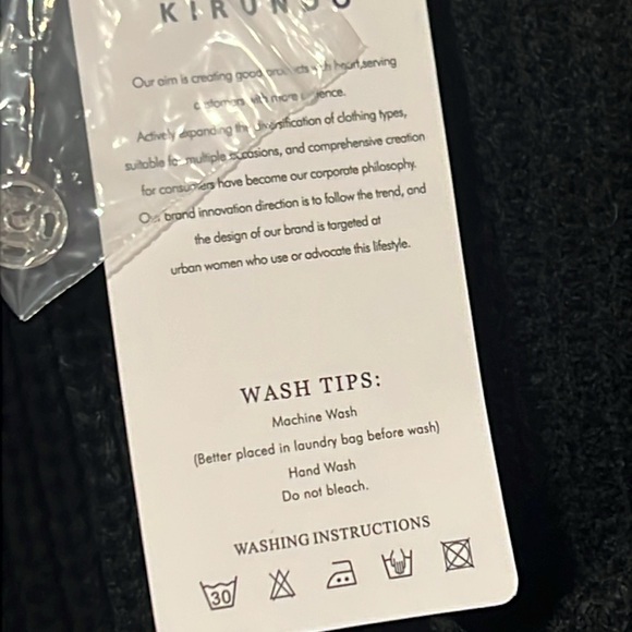 NWT KIRUNDO Wrap Sweater Balloon Sleeves Ribbed Knitted Pullover Tie Front Top - Picture 6 of 13